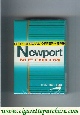 Newport Medium Menthol cigarettes hard box